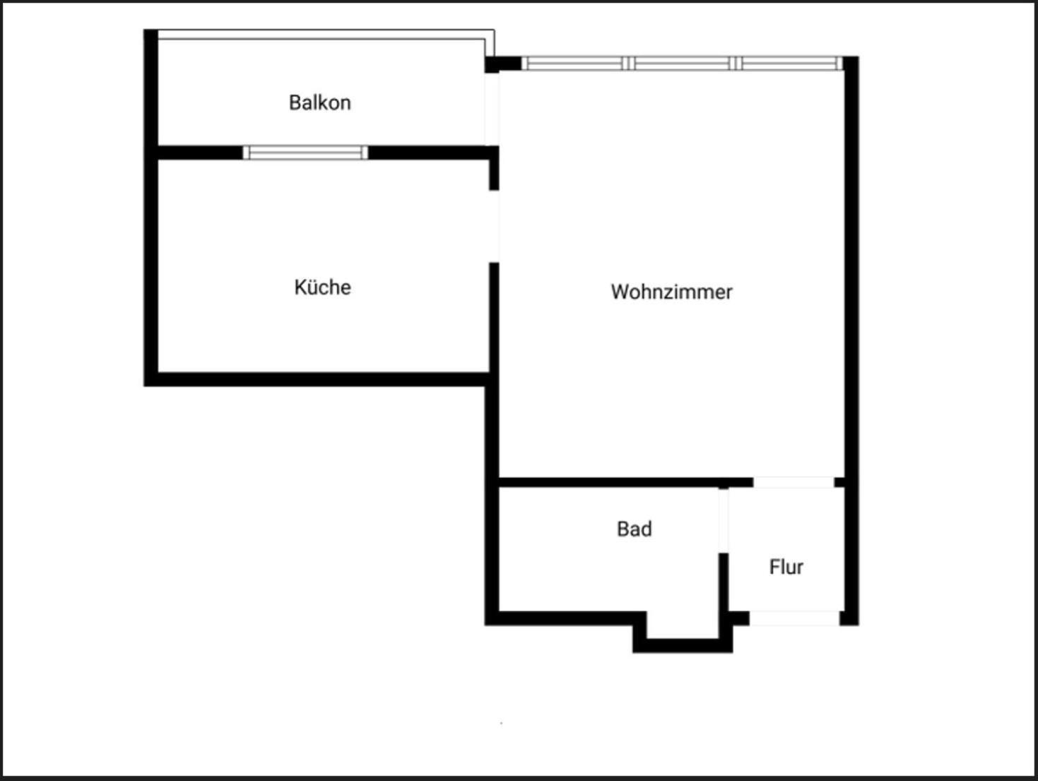 1 Zi. Wohnung, 34M², Parken, Messe Dus Duisburg Exterior photo